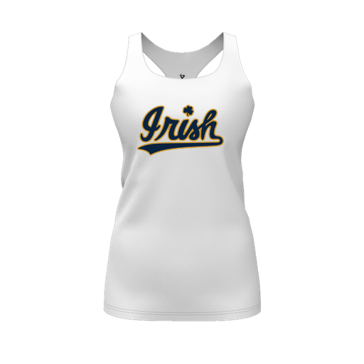 [FT0TRBWH-FYS-LOGO1] Decker Racerback Tank Top (Female Youth S, White, Logo 1)