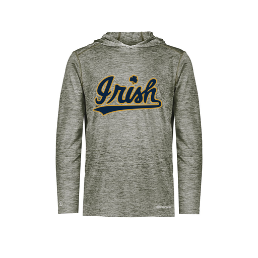 [FOLHCGGY-AS-LOGO1] Decker Men's Charge Hoodie (Adult S, Gray, Logo 1)