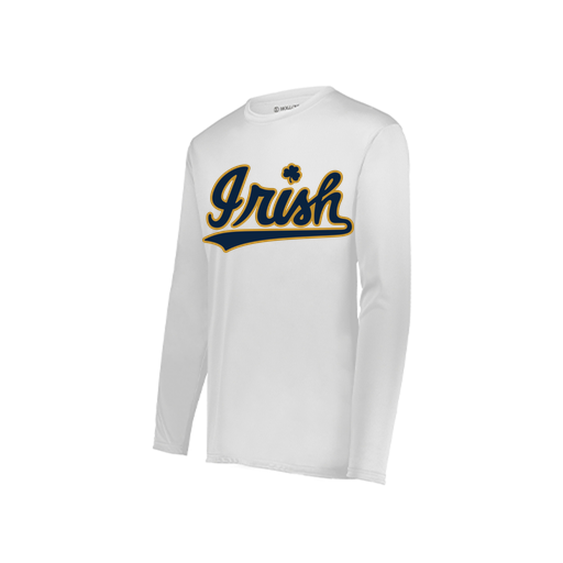 [222822.005.XS-LOGO1] Men's LS Smooth Sport Shirt (Adult XS, White, Logo 1)